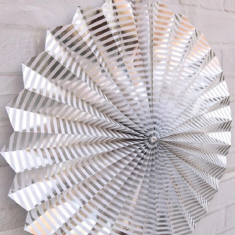 2 Sets Bronzing Paper Fan Flower Set Birthday Holiday Wedding Party Decoration, Color:Colorful Hollow 8pcs - Holiday Decorations by PMC Jewellery | Online Shopping South Africa | PMC Jewellery