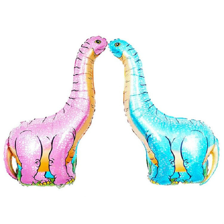 2 PCS Dinosaur Modeling Aluminum Foil Balloon Children Birthday Decoration Party Supplies Toy, Size:Large, Style:Horned Dragon - Balloons by PMC Jewellery | Online Shopping South Africa | PMC Jewellery