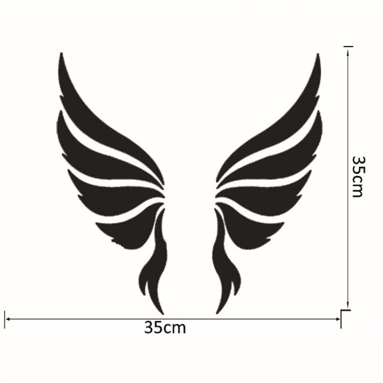 Crystal Three Dimensional Decorative Wall Stickers Angel Wings Bedroom Decorative Mirror(Silver) - Decorative Mirrors by PMC TechLife | Online Shopping South Africa | PMC TechLife