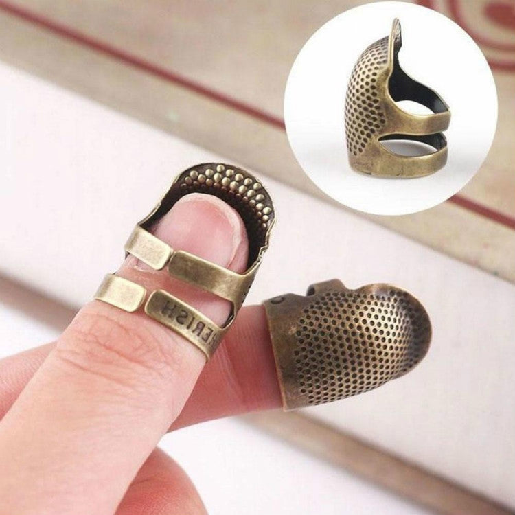 Household Adjustable Metal Sewing Thimble Finger Protectors Sewing Tools Accessories(M) - DIY Apparel Sewing by PMC Jewellery | Online Shopping South Africa | PMC Jewellery