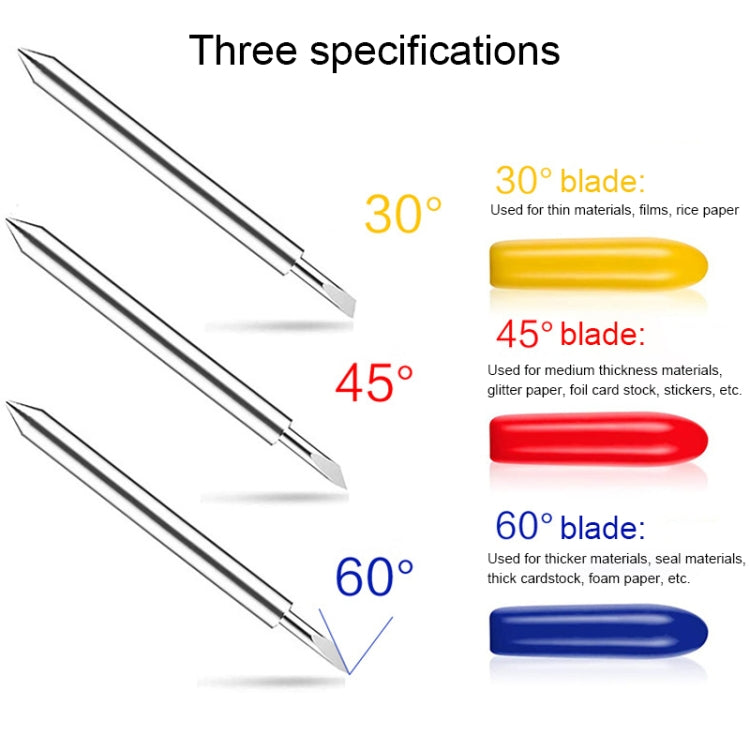 50 PCS 30/45/60 Degrees Sharp and Durable Carving Tools - Burin &Cutting Knife by PMC TechLife | Online Shopping South Africa | PMC TechLife