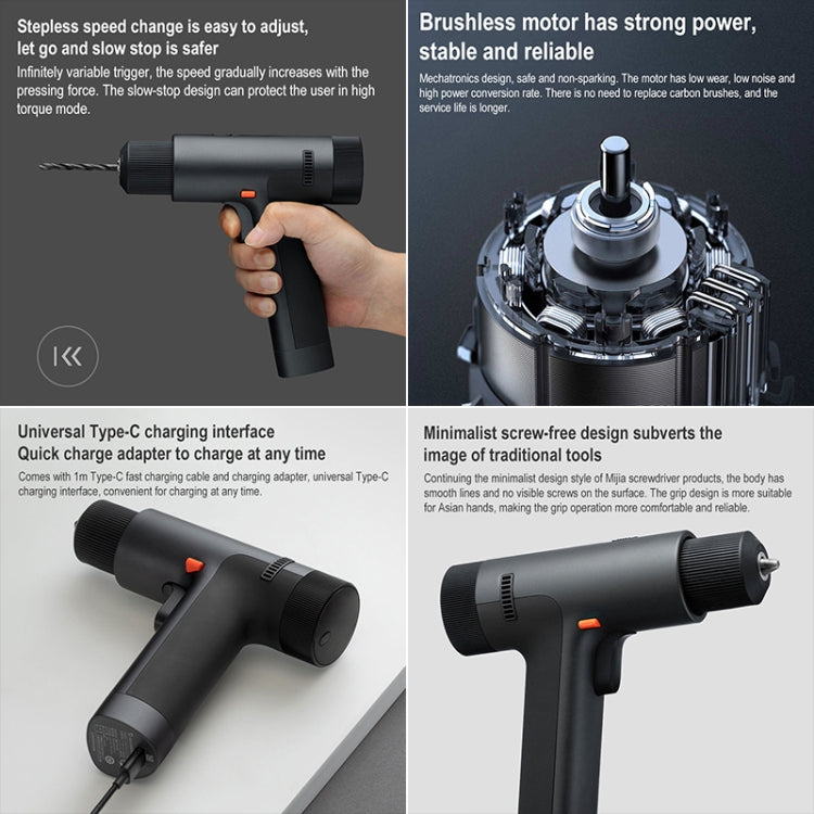 Original Xiaomi Mijia Household Brushless Smart Screen Display Electric Drill, US Plug - Drill & Drill Bits by Xiaomi | Online Shopping South Africa | PMC Jewellery | Buy Now Pay Later Mobicred