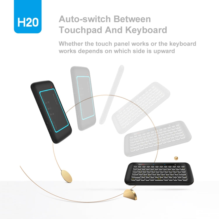 H20 2.4GHz Mini Smart Wireless Multi-Touch Touch Keyboard - MINI PC Accessories & Gadgets by PMC Jewellery | Online Shopping South Africa | PMC Jewellery