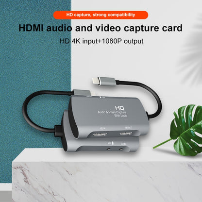 Z30A HDMI Female + Mic to HDMI Female + Audio + USB-C / Type-C Video Capture Box - Video Capture Solutions by PMC Jewellery | Online Shopping South Africa | PMC Jewellery | Buy Now Pay Later Mobicred