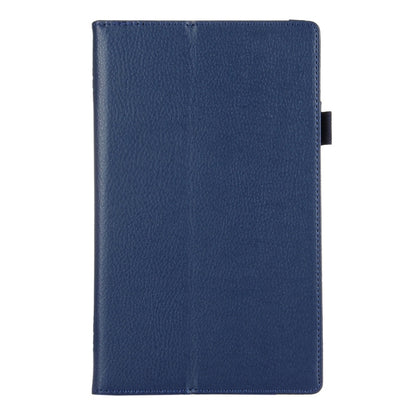 For Amazon Kindle Fire HD8 (2017) Litchi Texture Horizontal Flip Leather Case with Holder(Dark Blue) - Amazon by PMC Jewellery | Online Shopping South Africa | PMC Jewellery