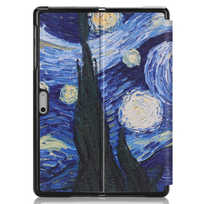 Starry Sky Pattern Colored Painted Horizontal Flip PU Leather Case for Microsoft Surface Go 10 inch, with Holder & Pen Slot - Others by PMC Jewellery | Online Shopping South Africa | PMC Jewellery | Buy Now Pay Later Mobicred