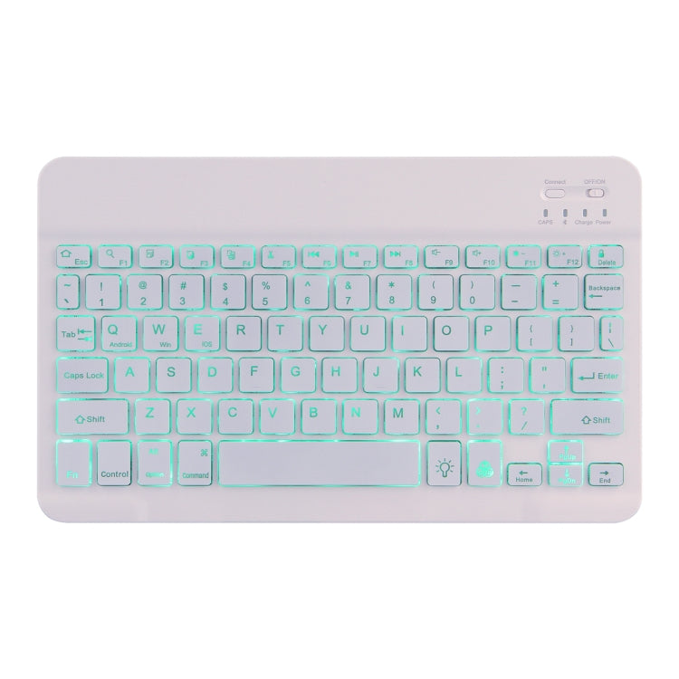 DY-E10 2 in 1 Removable Bluetooth Keyboard + Protective Leather Tablet Case with Backlight & Holder for Lenovo Tab E10(Gold) - Lenovo Keyboard by PMC TechLife | Online Shopping South Africa | PMC TechLife