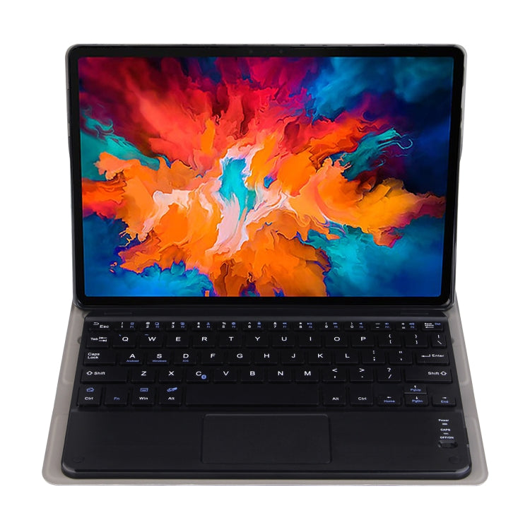 DY-E10 2 in 1 Removable Bluetooth Keyboard + Protective Leather Tablet Case with Touchpad & Holder for Lenovo Tab E10(Gold) - Lenovo Keyboard by PMC TechLife | Online Shopping South Africa | PMC TechLife