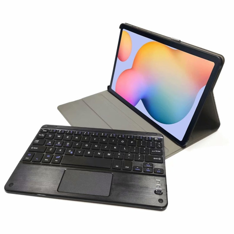 DY-E10 2 in 1 Removable Bluetooth Keyboard + Protective Leather Tablet Case with Touchpad & Holder for Lenovo Tab E10(Gold) - Lenovo Keyboard by PMC TechLife | Online Shopping South Africa | PMC TechLife