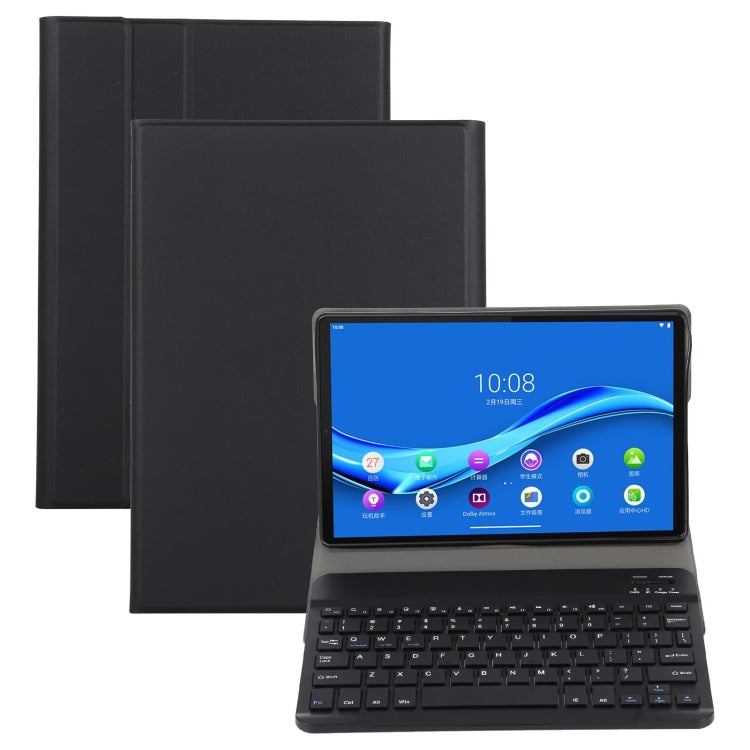 AM11 2 in 1 Removable Bluetooth Keyboard + Protective Leather Tablet Case with Holder for Lenovo M10 FHD REL TB-X605FC/LC(Black) - Lenovo Keyboard by PMC TechLife | Online Shopping South Africa | PMC TechLife