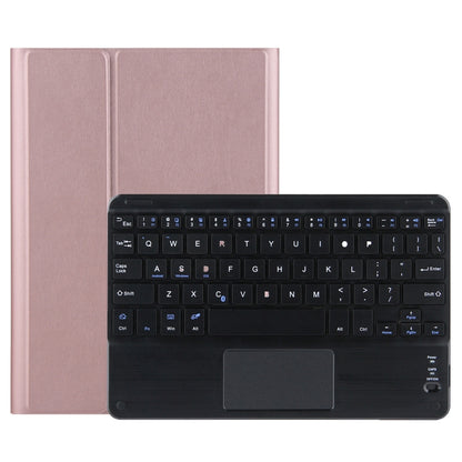 M10-C 2 in 1 Removable Bluetooth Keyboard + Leather Tablet Case with Touchpad & Holder for Lenovo Tab M10 TB-X505X (Rose Gold) - Lenovo Keyboard by PMC Jewellery | Online Shopping South Africa | PMC Jewellery