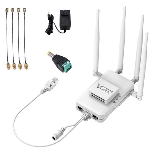 VONETS VAR600-H 600Mbps Wireless Bridge WiFi Repeater, With Power Adapter + 4 Antennas + DC Adapter Set - Wireless Routers by VONETS | Online Shopping South Africa | PMC Jewellery | Buy Now Pay Later Mobicred