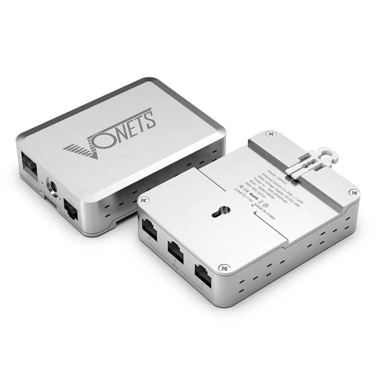 VONETS VSP510 5 Ports Ethernet Gigabit Switch with DC Adapter + Rail Fixing Buckle Set - Switch by VONETS | Online Shopping South Africa | PMC Jewellery | Buy Now Pay Later Mobicred