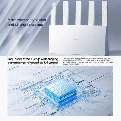 Xiaomi Router BE5000 WiFi 7 MLO 2.4GHz 5.0GHz Dual Band 2.5G Port 512MB RAM Repeater, US Plug (White) - Wireless Routers by Xiaomi | Online Shopping South Africa | PMC Jewellery | Buy Now Pay Later Mobicred