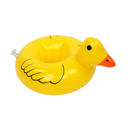 Inflatable Yellow Duck Shaped Floating Drink Holder, Inflated Size: About 23 x 19cm - Floating Drink Holders by PMC Jewellery | Online Shopping South Africa | PMC Jewellery