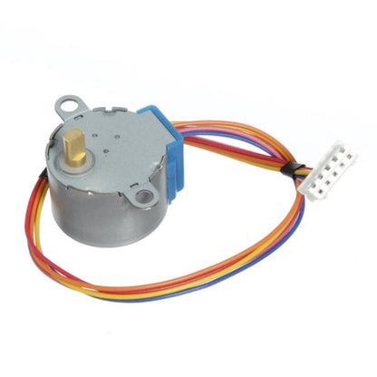 LDTR-WG0246 28YBJ-48 DC 5V 4 Phase 5 Wire Stepper Motor with ULN2003 Driver Board (Silver) - Motor Module by PMC Jewellery | Online Shopping South Africa | PMC Jewellery