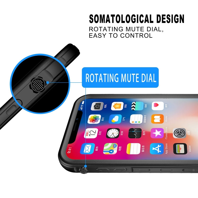 For iPhone XS Max 2m Waterproof Snowproof 2m Shockproof Dustproof PC+Silicone Case (Black) - More iPhone Cases by PMC TechLife | Online Shopping South Africa | PMC TechLife