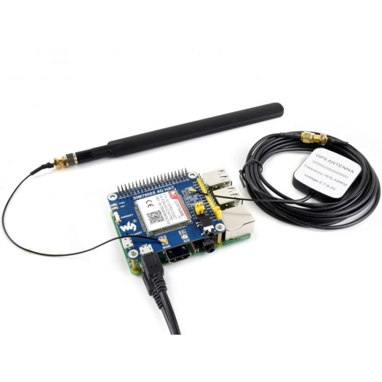 Waveshare 4G / 3G / 2G / GSM / GPRS / GNSS HAT for Raspberry Pi, LTE CAT4, for Southeast Asia, West Asia, Europe, Africa - Modules Expansions Accessories by Waveshare | Online Shopping South Africa | PMC Jewellery | Buy Now Pay Later Mobicred