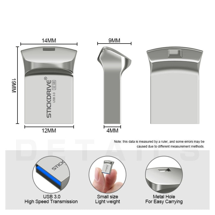 STICKDRIVE 128GB USB 3.0 High Speed Creative Metal U Disk - USB Flash Drives by STICKDRIVE | Online Shopping South Africa | PMC TechLife | Buy Now Pay Later Mobicred