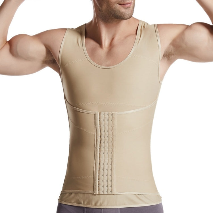Men Abdomen Shapewear Thin Vest (Color:Flesh Colored Size:XXL) - Athletic Wear by PMC Jewellery | Online Shopping South Africa | PMC Jewellery