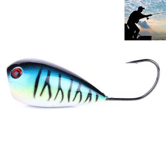 HENGJIA PO036 8cm/13g Big Mouth Single Hook Hitting Water Wave Hard Bait Lure Outdoor Fishing Gear Lure Fishing Bait Fishing Tackle (PO036-1) - Fishing Lures by HENGJIA | Online Shopping South Africa | PMC Jewellery | Buy Now Pay Later Mobicred