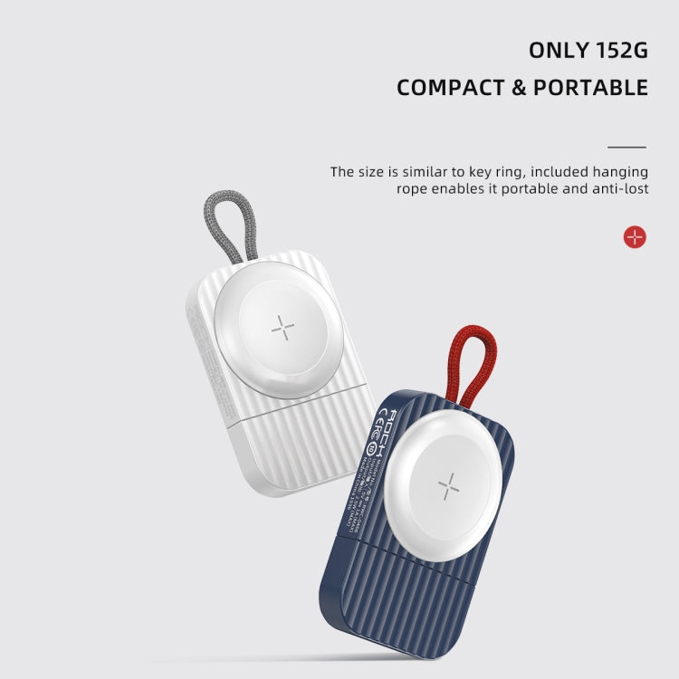 ROCK W26 Portable Magnetic Wireless Charger for Apple Watch(Blue) - free shipping - PMC TechLife - Order now!