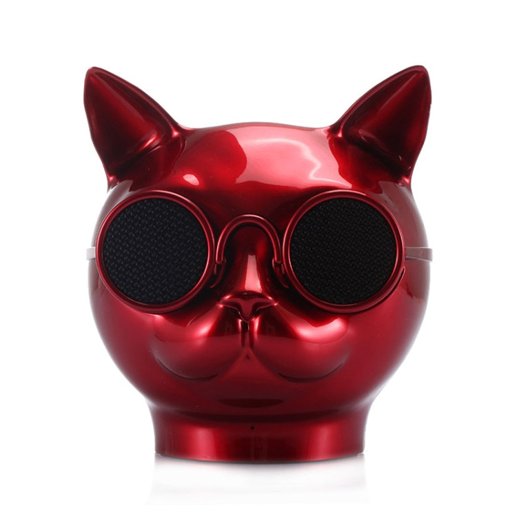 T8 Mini Cat Shape Stereo Wireless Bluetooth Speaker, Support Hands-free / TF Card / FM(Red) - Mini Speaker by PMC Jewellery | Online Shopping South Africa | PMC Jewellery