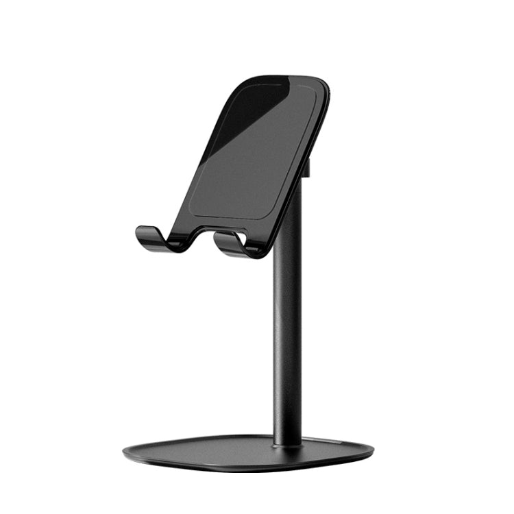 ROCK RPH0944 Adjustable Lifting 90 Degree Rotation ABS Stand Desktop Phone Tablet Holder(Black) - Desktop Holder by ROCK | Online Shopping South Africa | PMC Jewellery
