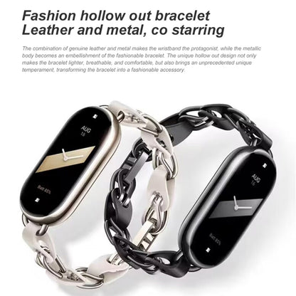 Original For Xiaomi Mi Band 8 Fashion Stainless Steel Bracelet (Black) - Watch Bands by Xiaomi | Online Shopping South Africa | PMC Jewellery