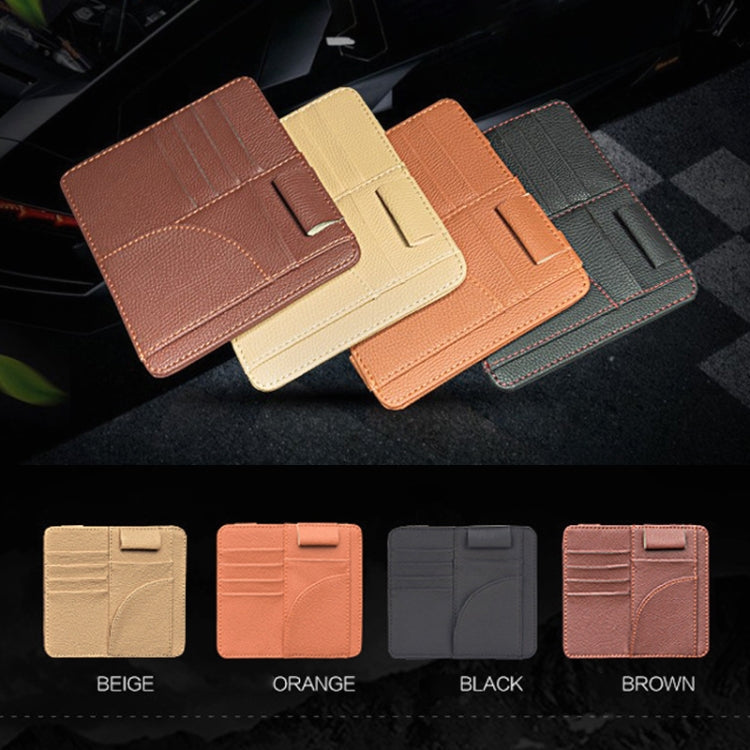 Car Multifunctional Sun Visor Card Holder Bill Storage Card Bag (Black) - Stowing Tidying by PMC TechLife | Online Shopping South Africa | PMC TechLife