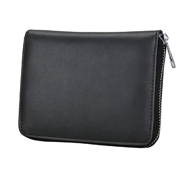 Antimagnetic RFID Multi-functional Genuine Leather Card Package(Black) - Antimagnetic RFID Package by PMC Jewellery | Online Shopping South Africa | PMC Jewellery | Buy Now Pay Later Mobicred