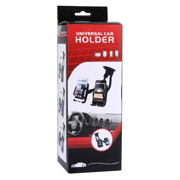 Suction Cup Couple Car Mount Holder Stand Suction Bracket with Adjustable Goose Neck for GPS & PDA & MP4, For iPhone, Samsung, Huawei, Xiaomi, HTC and Other Smartphones(Red) - Car Holders by PMC Jewellery | Online Shopping South Africa | PMC Jewellery