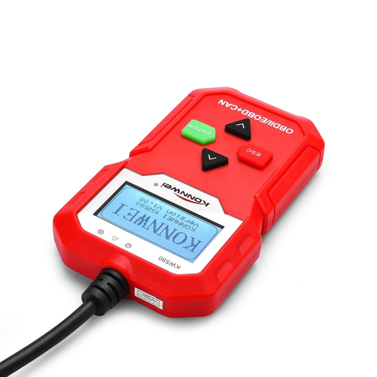 KONNWEI KW590 Mini OBDII Car Auto Diagnostic Scan Tools Auto Scan Adapter Scan Tool (Can Only Detect 12V Gasoline Car)(Red) - Code Readers & Scan Tools by KONNWEI | Online Shopping South Africa | PMC Jewellery | Buy Now Pay Later Mobicred