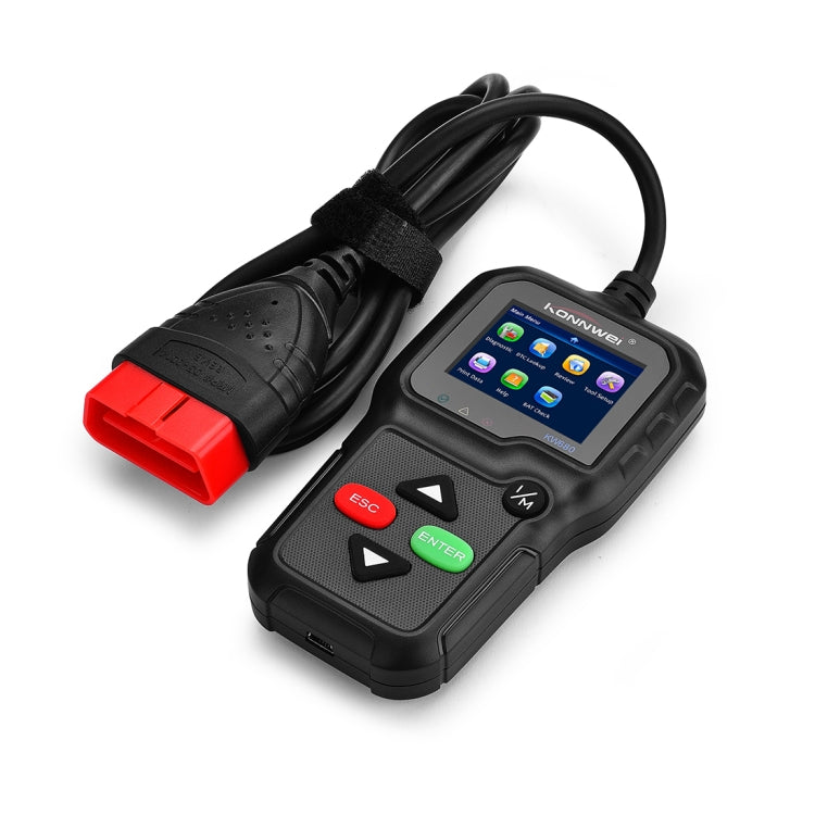 KONNWEI KW680 Mini OBDII Car Auto Diagnostic Scan Tools  Auto Scan Adapter Scan Tool (Can Detect Battery and Voltage, Only Detect 12V Gasoline Car)(Black) - Code Readers & Scan Tools by KONNWEI | Online Shopping South Africa | PMC Jewellery | Buy Now Pay Later Mobicred