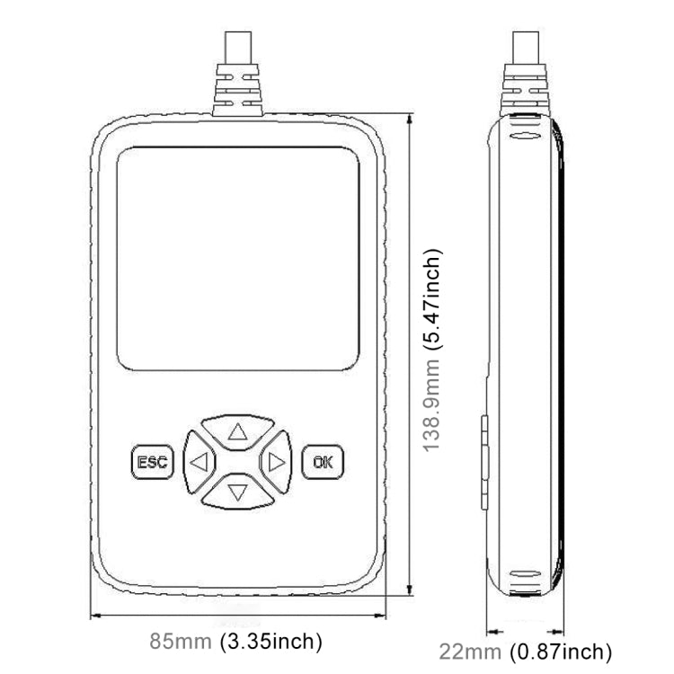 V500 Trunk HD Reading Card Professional OBDII Diagnostic Code Scanner Tool - Code Readers & Scan Tools by PMC TechLife | Online Shopping South Africa | PMC TechLife