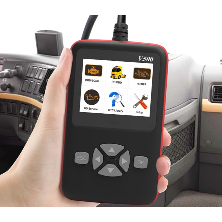 V500 Trunk HD Reading Card Professional OBDII Diagnostic Code Scanner Tool - Code Readers & Scan Tools by PMC TechLife | Online Shopping South Africa | PMC TechLife