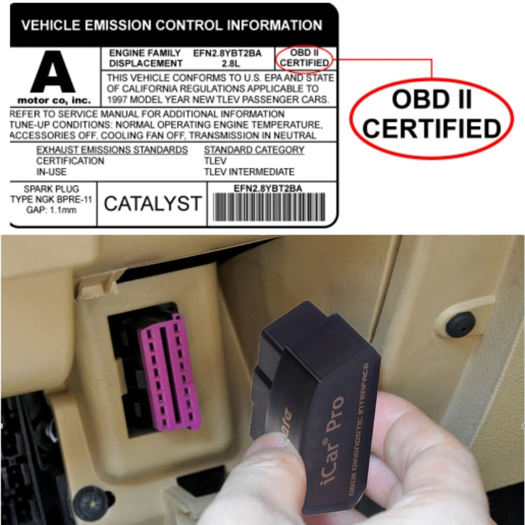 Vgate iCar Pro OBDII Bluetooth V3.0 Car Scanner Tool, Support Android, Support All OBDII Protocols - Code Readers & Scan Tools by Vgate | Online Shopping South Africa | PMC TechLife | Buy Now Pay Later Mobicred