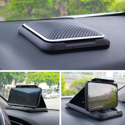 Car Carbon Fiber Texture Silicon Mobile Phone Holder for 3.5-6.8 inches Cellphone - Car Holders by PMC Jewellery | Online Shopping South Africa | PMC Jewellery