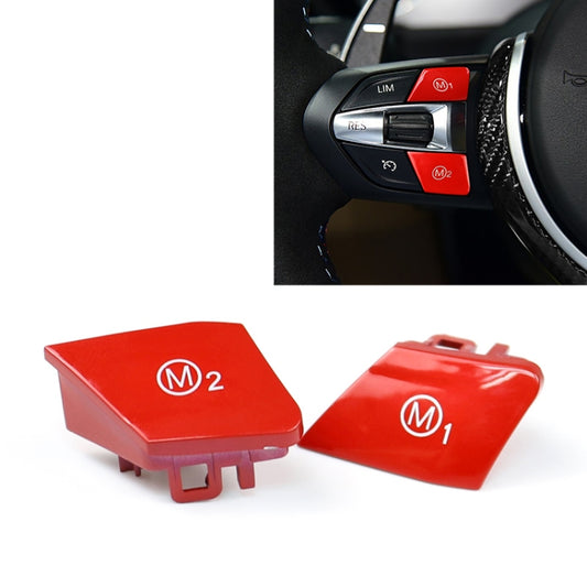 Sports Steering Wheel M1+M2 Fashion Button Switch Trim Cover for BMW F30 F34 F15 F16 2014-2018(Red) - Steering Wheel Accessories by PMC Jewellery | Online Shopping South Africa | PMC Jewellery