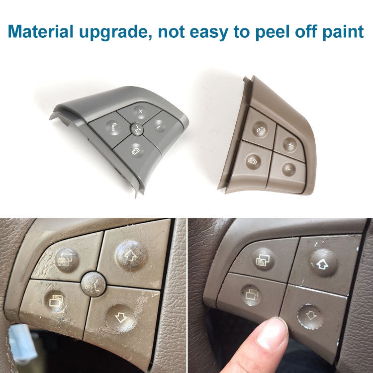 Car Right Side 4-button Steering Wheel Switch Buttons Panel 1648200110 for Mercedes-Benz W164, Left Driving (Coffee) - Car Switches by PMC Jewellery | Online Shopping South Africa | PMC Jewellery