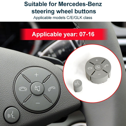 1 Pair Car Steering Wheel Switch Buttons Panel for Mercedes-Benz W204 2007-2014, Left Driving(Beige) - Car Switches by PMC Jewellery | Online Shopping South Africa | PMC Jewellery