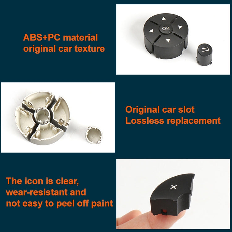 1 Pair Car Steering Wheel Switch Buttons Panel for Mercedes-Benz W204 2007-2014, Left Driving(Brown) - Car Switches by PMC TechLife | Online Shopping South Africa | PMC TechLife