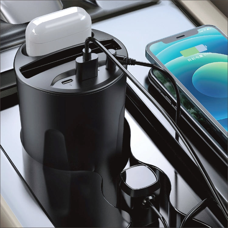 X13A 4 in 1 Car QI Standard Charging Cup Wireless Fast Charger - Car Charger by PMC Jewellery | Online Shopping South Africa | PMC Jewellery
