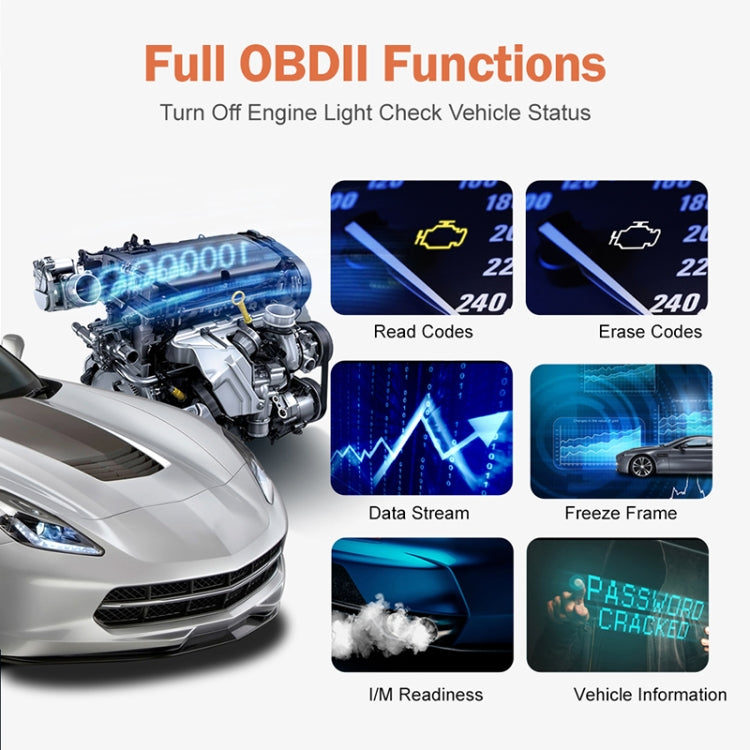 Ancel AS200 Car Engine Tester OBDII Code Reading Card - Electronic Test by PMC TechLife | Online Shopping South Africa | PMC TechLife