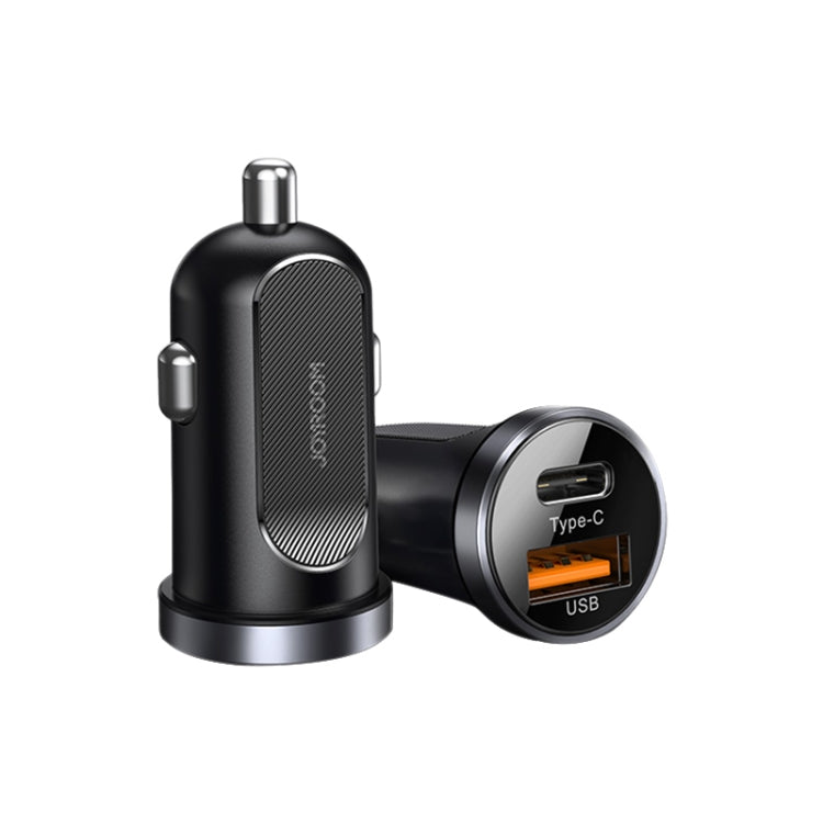 JOYROOM C-A08 30W Mini PD+QC3.0 Dual-port Smart Car Charger (Black) - Car Charger by JOYROOM | Online Shopping South Africa | PMC Jewellery | Buy Now Pay Later Mobicred