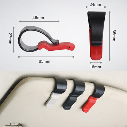 Multifunctional Car Glasses Mount Holder Card Bill Storage Clip(Red) - Sunglasses & Glasses Clips by PMC Jewellery | Online Shopping South Africa | PMC Jewellery