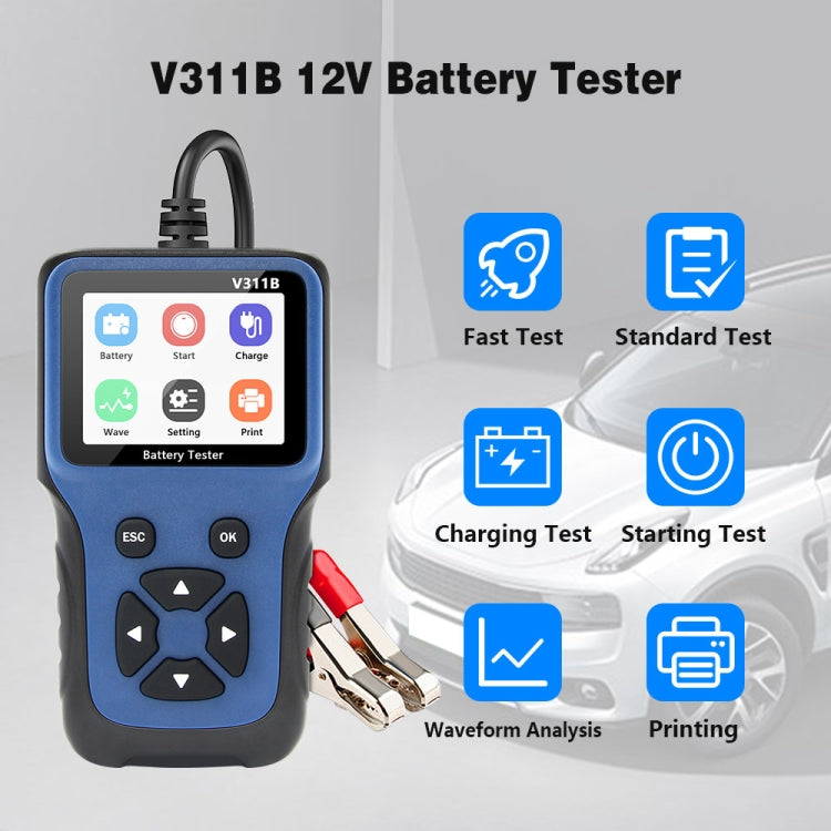 V311B Car 12V Handheld Battery Tester - Code Readers & Scan Tools by PMC Jewellery | Online Shopping South Africa | PMC Jewellery