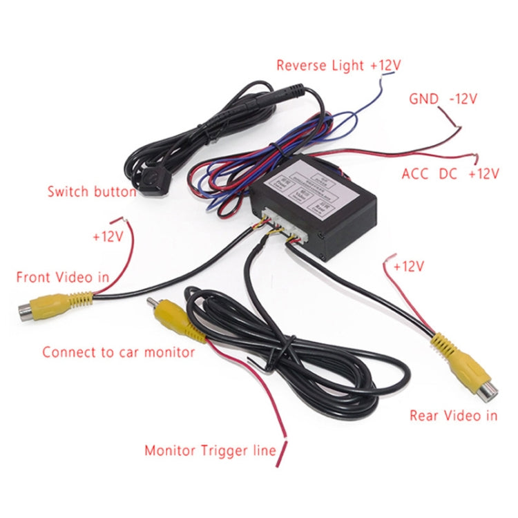 Car Right Blind Spot Camera Reversing Image Switching Front and Rear View Two-way Control Box - Rear View Cameras by PMC TechLife | Online Shopping South Africa | PMC TechLife