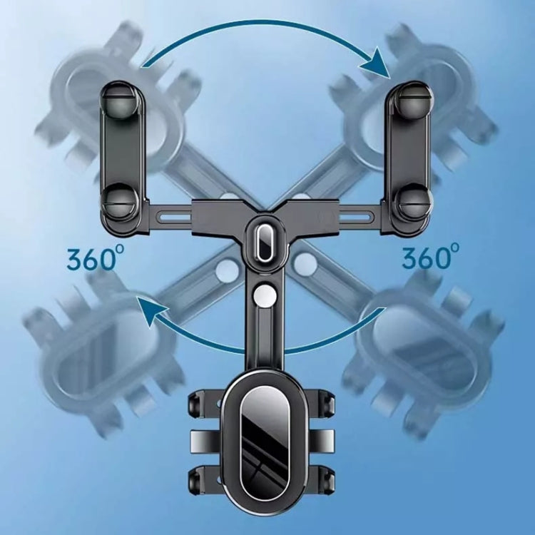 Snap-on Rearview Mirror Car Phone Holder In-Car Navigation Bracket - Car Holders by PMC TechLife | Online Shopping South Africa | PMC TechLife