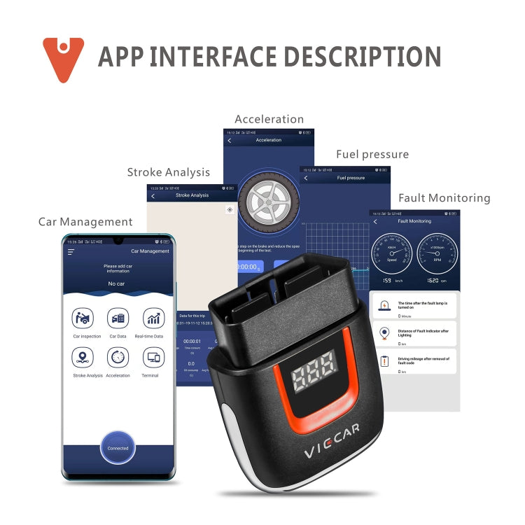 Viecar VP002 Car Mini OBD Fault Detector V1.5 WiFi Diagnostic Tool - Code Readers & Scan Tools by PMC Jewellery | Online Shopping South Africa | PMC Jewellery